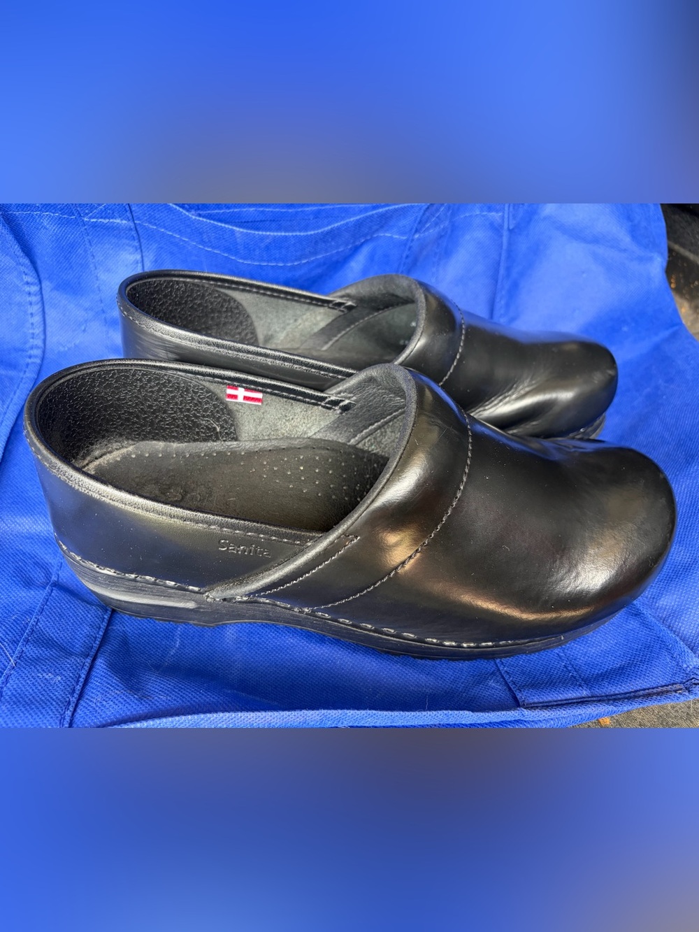 Sanita Black Clogs Size 41